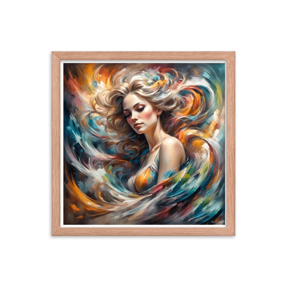 The Luminous Enigma - Framed Matte Poster Home & Garden > Decor > Artwork > Posters, Prints, & Visual Artwork