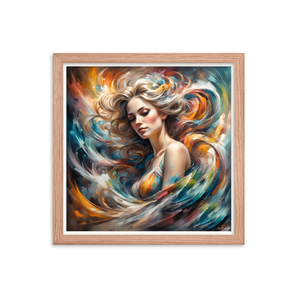 The Luminous Enigma - Framed Matte Poster Home & Garden > Decor > Artwork > Posters, Prints, & Visual Artwork