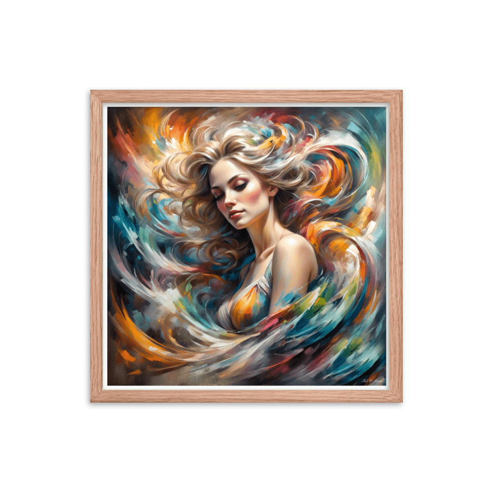 The Luminous Enigma - Framed Matte Poster Home & Garden > Decor > Artwork > Posters, Prints, & Visual Artwork