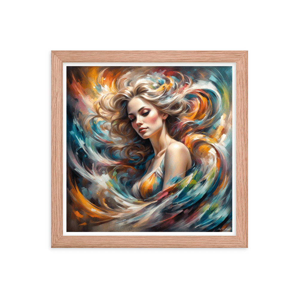 The Luminous Enigma - Framed Matte Poster Home & Garden > Decor > Artwork > Posters, Prints, & Visual Artwork