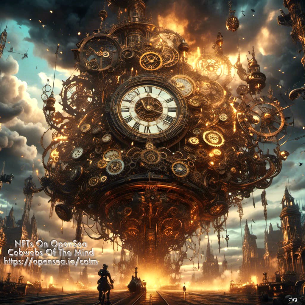 Timekeeper's Crown - NFT Legendary 1-Drop Art > Digital Art > Cobwebs Of The Mind > Abstract > Digital Compositions