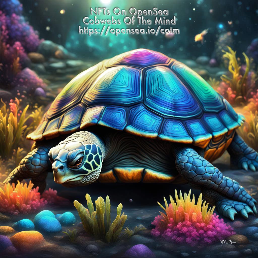 Twilight Turtle Adventure - OpenSea Bazoodie NFT Collection Art > Digital Art > Cobwebs Of The Mind > Abstract > Digital Compositions