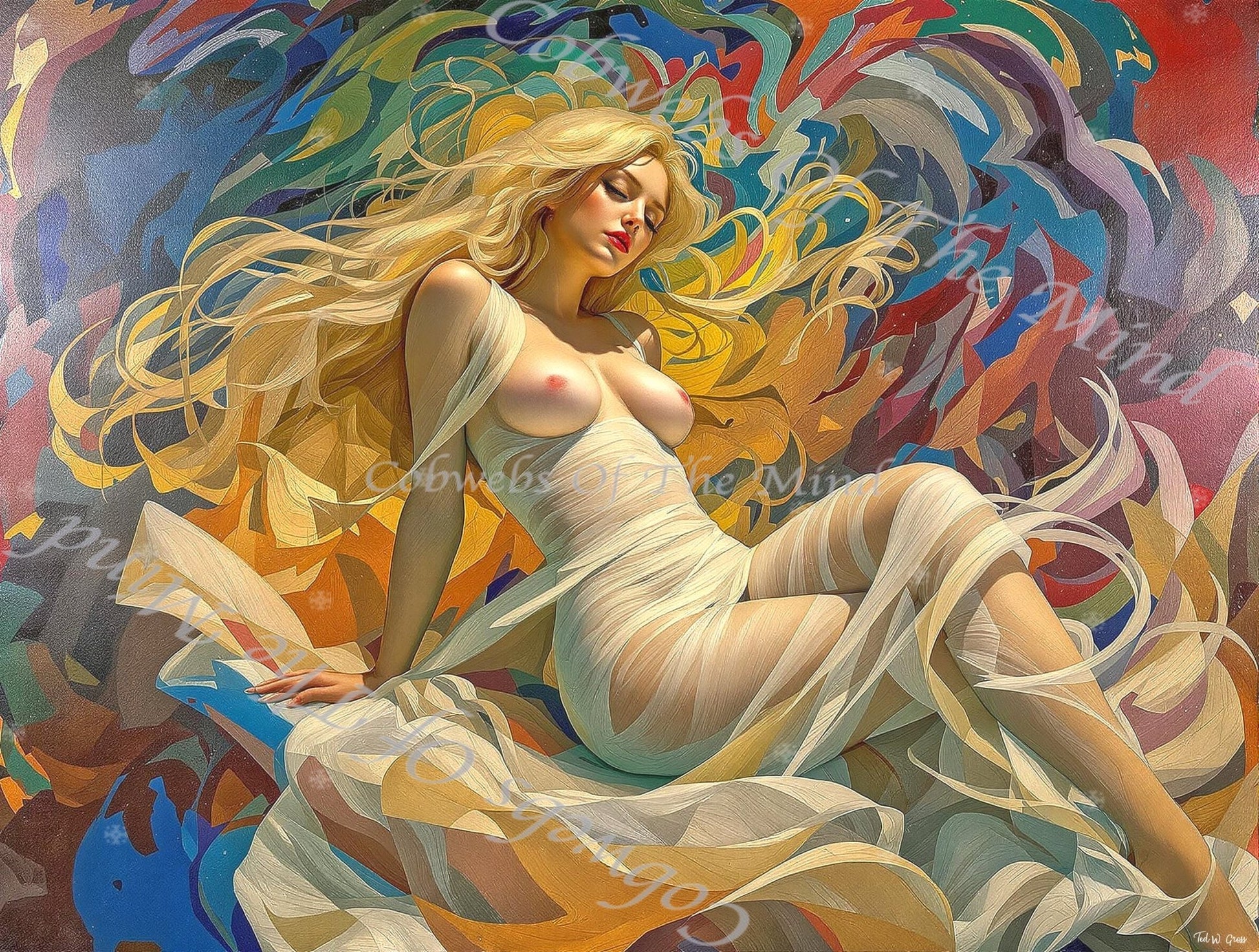 Velvet Kaleidoscope - OpenSea NFT Whispers of Desire - Cobwebs Of The Mind