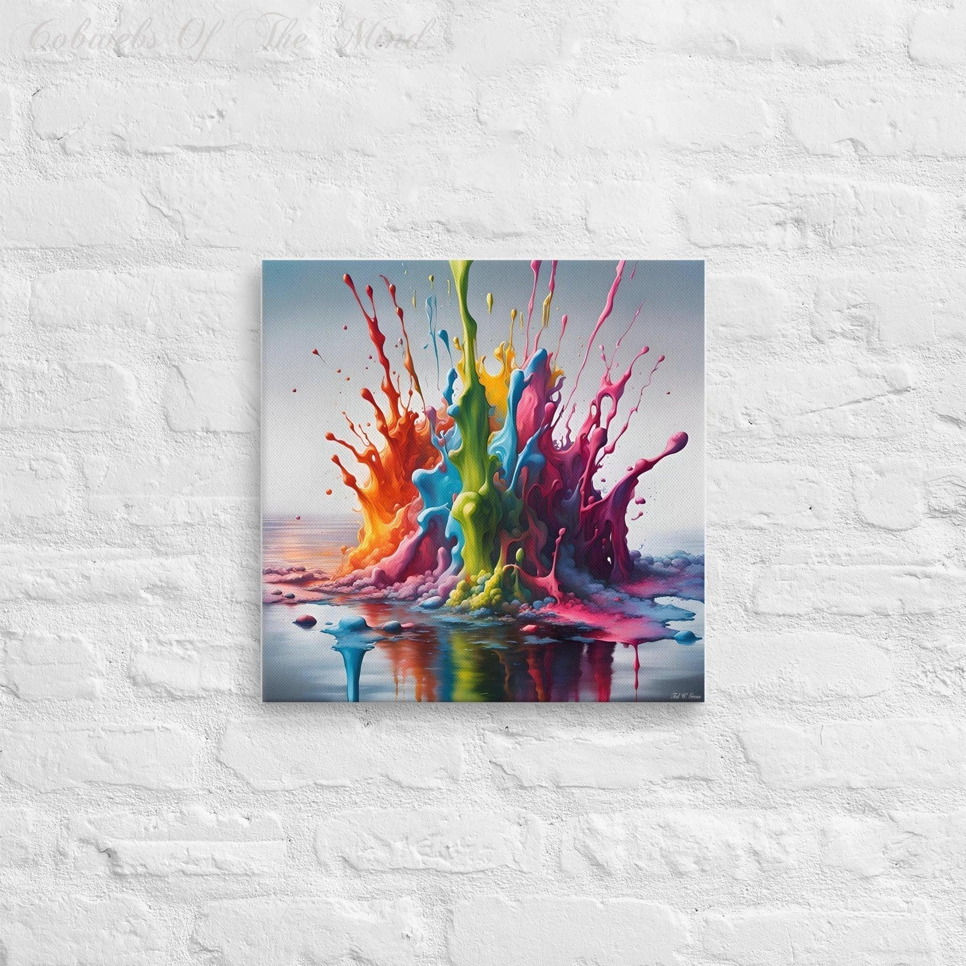 Vibrant Colors On The Lake - Canvas (PR) Printed Digital Art