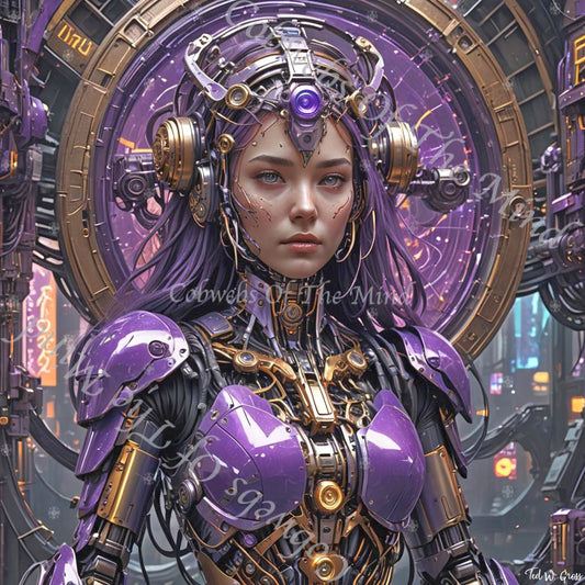 Violet Harbinger - Cybernetic Vexora NFT Legendary 1 - Drop - Cobwebs Of The Mind