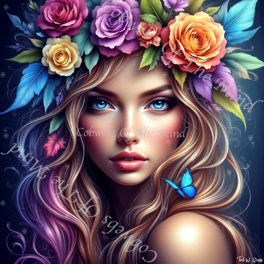 Vivid Coronet - OpenSea Feminine Mosaic NFT 1 - Drop - Cobwebs Of The Mind