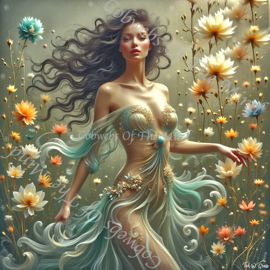 WildFlorish 124 - WildFlorish NFT Legendary 1 - Drop - Cobwebs Of The Mind