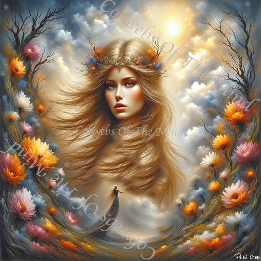 Wind Song - OpenSea Feminine Mosaic NFT 1 - Drop - Cobwebs Of The Mind