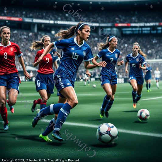 Women's Soccer Team - Stock Photo Stock Photo->1:1